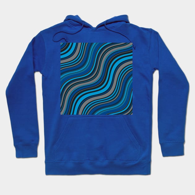 black and blue Hoodie by PREMIUMSHOP